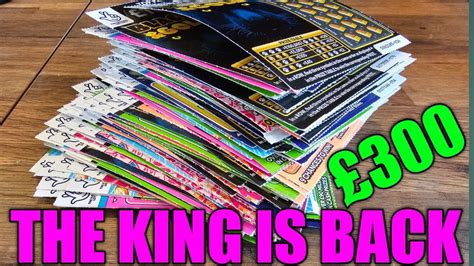 scratch card king|THE KING IS BACK £300 OF SCRATCHCARDS .